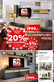 Aktueller porta Möbel Prospekt mit Wohnwand, "60 JAHRE MÖBILÄUM", Seite 8