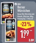 Berner Würstchen von BBQ im aktuellen ALDI Nord Prospekt