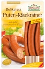 Delikatess Puten-Käsekrainer im Penny Prospekt Delikatess Puten-Käsekrainer von PONNATH im aktuellen Penny Prospekt für 2,79 €