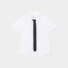 Chemise manches courtes blanc garçon en promo chez La Halle Chemise manches courtes blanc garçon dans le catalogue La Halle