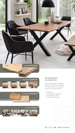 Aktueller Polstermöbel Fischer Prospekt mit Lampe, "Holztische", Seite 5