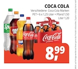 Getränke Hörl Rennertshofen - Coca Cola Angebot im Prospekt Coca Cola bei Getränke Hörl im Rennertshofen Prospekt für 8,99 €