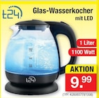 Glas-Wasserkocher mit LED im Angebot bei Zimmermann in Peine Glas-Wasserkocher mit LED Angebote von t24 bei Zimmermann Peine für 9,99 €