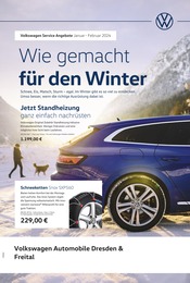 Volkswagen Prospekt für Freital: "Wie gemacht für den Winter", 1 Seite, 01.01.2024 - 29.02.2024