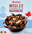 MOULES COUISINÉES À LA MARINIÈRE AUCHAN - AUCHAN en promo chez Auchan Hypermarché Roubaix à 4,69 €