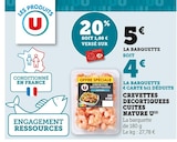 Crevettes decortiquees cuites nature - U - Bi1 à Dijon Crevettes decortiquees cuites nature - U en promo chez Bi1 Dijon à 4,00 €