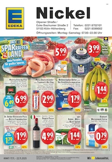 Aktueller EDEKA Prospekt "Aktuelle Angebote" Seite 1 von 24 Seiten für Köln
