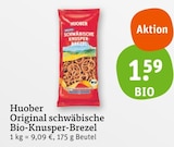 Original schwäbische Bio-Knusper-Brezel von Huober im aktuellen tegut Prospekt für 1,59 €