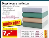 Drap housse molleton en promo chez Norma Reims à 7,00 €