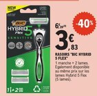 Rasoirs Hybrid 5 Flex - BIC en promo chez E.Leclerc Rasoirs Hybrid 5 Flex - BIC dans le catalogue E.Leclerc