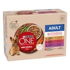 Sachets repas pour chien MINI <10kg - PURINA ONE en promo chez Carrefour Quimper à 4,80 €