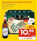 Pils Legende oder Helles von Wernesgrüner im aktuellen Netto Marken-Discount Prospekt