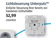 Lichtsteuerung Unterputz*1 bei BAUHAUS in Gera Lichtsteuerung Unterputz*1 im Angebot bei BAUHAUS Gera für 52,99 €