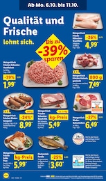 Lidl Hackfleisch im Prospekt 