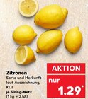 Zitronen im Angebot bei Kaufland in Remscheid Zitronen Angebote bei Kaufland Remscheid für 1,29 €