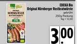 Original Nürnberger Rostbratwürste von EDEKA Bio im aktuellen E xpress Prospekt für 3,00 €