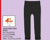 LEGGING FEMME FOURRÉ - INFINITIF - Netto à Versailles LEGGING FEMME FOURRÉ - INFINITIF en promo chez Netto Versailles à 4,49 €