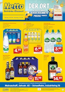Netto Marken-Discount Prospekt DER ORT, AN DEM DU IMMER AUSGEZEICHNETE PREISE FINDEST. mit 2 Seiten