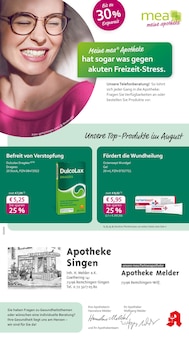 Aktueller mea - meine apotheke Prospekt "Unsere August-Angebote" Seite 1 von 4 Seiten für Remchingen