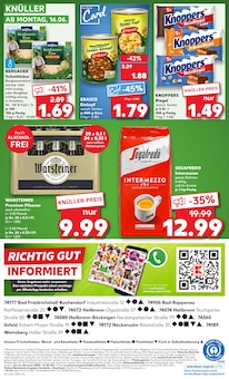 Warsteiner im aktuellen Kaufland Prospekt (Heilbronn) Warsteiner im Kaufland Prospekt "KNĂśLLER" mit 54 Seiten (Heilbronn)