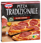 Pizza tradizionale salame romana Oder die Ofenfrische vier Käse Angebote von Dr. Oetker bei REWE Bergheim für 2,22 €