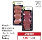 Hirsch-/ Wildschwein-Medaillons im METRO Prospekt Hirsch-/ Wildschwein-Medaillons von im aktuellen METRO Prospekt für 5,34 €
