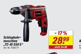 Aktuelles Schlagbohrmaschine „TC-ID 550 E“ Angebot bei toom Baumarkt in Remscheid ab 28,99 €