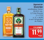 Kräuterlikör Orange im Angebot bei Marktkauf in Coburg Kräuterlikör Orange Angebote von Jägermeister bei Marktkauf Coburg für 11,99 €