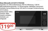 Mikrowelle mit Grill YC-PG254AE im Angebot bei GLOBUS in Castrop-Rauxel Mikrowelle mit Grill YC-PG254AE Angebote von Sharp bei GLOBUS Castrop-Rauxel für 119,00 €