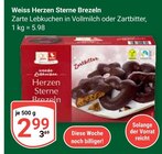 Herzen Sterne Brezeln Vollmilch im Angebot bei GLOBUS in Erlangen Herzen Sterne Brezeln Vollmilch Angebote von Weiss bei GLOBUS Erlangen für 2,99 €