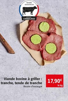 Viande bovine à griller : tranche, tende de tranche - Colruyt à Dijon Viande bovine à griller : tranche, tende de tranche en promo chez Colruyt Dijon à 17,90 €