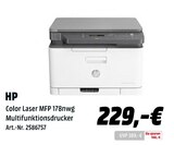 Color Laser MFP 178nwg Multifunktionsdrucker im Angebot bei MediaMarkt Saturn in Rosenheim Color Laser MFP 178nwg Multifunktionsdrucker Angebote von HP bei MediaMarkt Saturn Rosenheim für 229,00 €