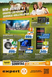 Fernseher im expert Prospekt in Einbeck Aktueller expert Prospekt mit Fernseher, "Top Angebote", Seite 1