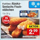 Alaska-Seelachs Fischstäbchen Angebote von FishTime bei Zimmermann Aurich für 2,99 €