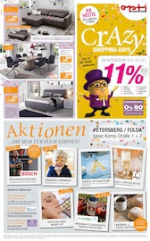 Aktueller Opti-Wohnwelt Prospekt mit Schlafzimmer, "Crazy Shopping-Days", Seite 1