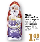 Weihnachtsmann Alpenmilch im Angebot bei E center in Pfinztal Weihnachtsmann Alpenmilch Angebote von Milka bei E center Pfinztal für 1,49 €
