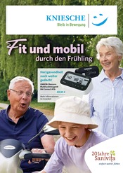 Blutdruckmessgerät im Sanitätshaus Kniesche GmbH Prospekt in Potsdam Aktueller Sanitätshaus Kniesche GmbH Prospekt mit Blutdruckmessgerät, "Fit und mobil durch den Frühling", Seite 1