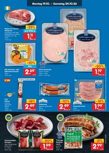 Schweinefleisch im aktuellen Netto Marken-Discount Prospekt (Bremerhaven) Schweinefleisch im Netto Marken-Discount Prospekt "Aktuelle Angebote" mit 70 Seiten (Bremerhaven)