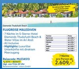 FLUGREISE MALEDIVEN bei E center im Tübingen Prospekt für 2.609,00 €