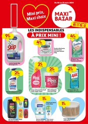 Lessive Angebote im Prospekt "LES INDISPENSABLES À PRIX MINI !" von Maxi Bazar auf Seite 1