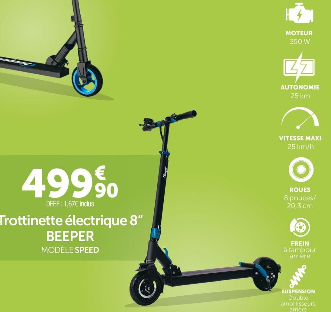 Roady Trappes - Trottinette électrique 8“ Promo Trottinette électrique 8“ dans le catalogue Roady Prix coûtant à Trappes