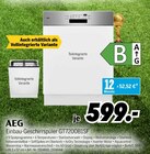 Einbau-Geschirrspüler GT7200B1SF Teilintegrierte Variante im Angebot bei MEDIMAX in Hoyerswerda Einbau-Geschirrspüler GT7200B1SF Teilintegrierte Variante Angebote von AEG bei MEDIMAX Hoyerswerda für 599,00 €