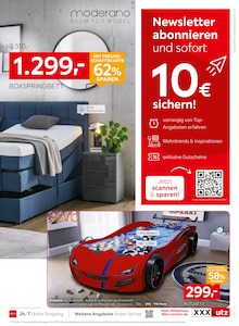 Boxspringbett im XXXLutz Möbelhäuser Prospekt "NR.1 BEIM PREIS" mit 40 Seiten (Essen)