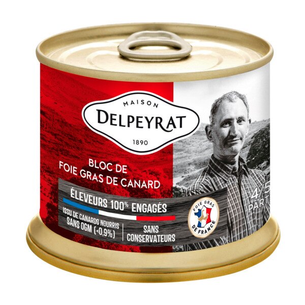 Foie gras de canard cru extra, DELPEYRAT, France, 1 pièce - Super