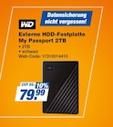 expert Wunstorf - Externe HDD-Festplatte My Passport 2TB Angebot im Prospekt Externe HDD-Festplatte My Passport 2TB bei expert im Wunstorf Prospekt für 79,99 €
