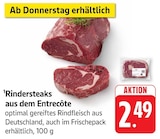 Rindersteaks aus dem Entrecôte Angebote bei E center Offenburg für 2,49 €