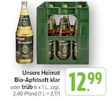 EDEKA - Bio-Apfelsaft klar Angebot im Prospekt Bio-Apfelsaft klar bei EDEKA im Prospekt "" für 12,99 €