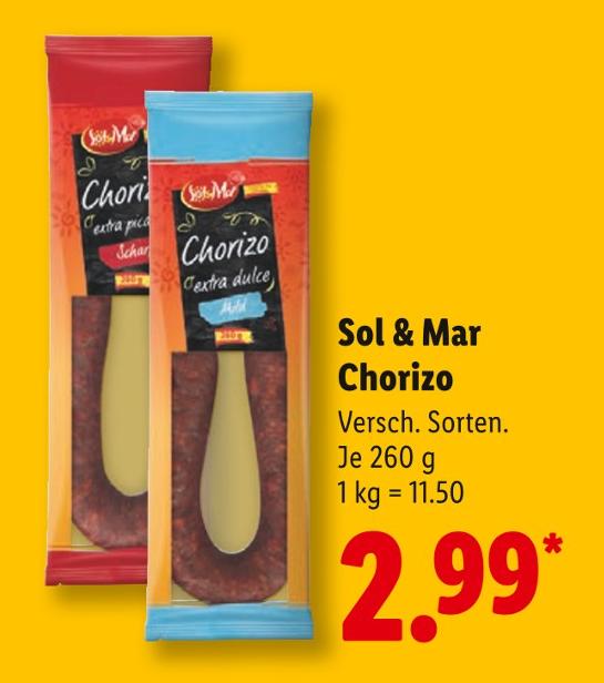 Chorizo extra dulce