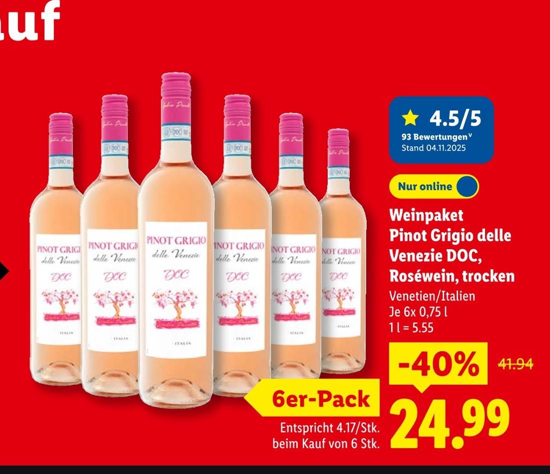 Weinpaket Pinot Grigio delle Venezie DOC
