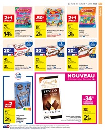 Prix et réduction Kinder Bueno dans le prospectus Carrefour en cours Offre Kinder Bueno dans le catalogue Carrefour du moment à la page 55